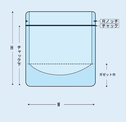 ラミジップ®レーヨン(半透明タイプ)